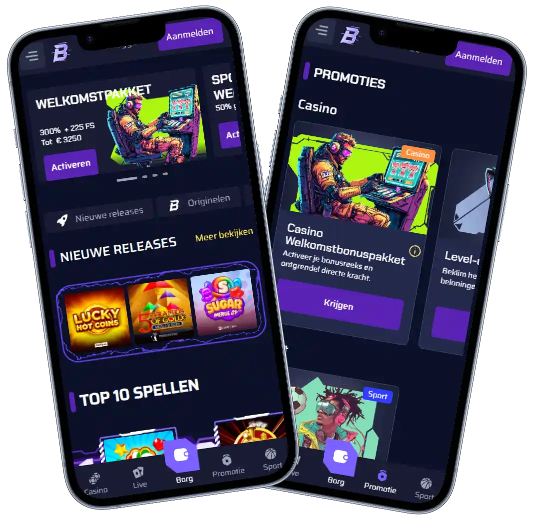 betory casino mockup mobile